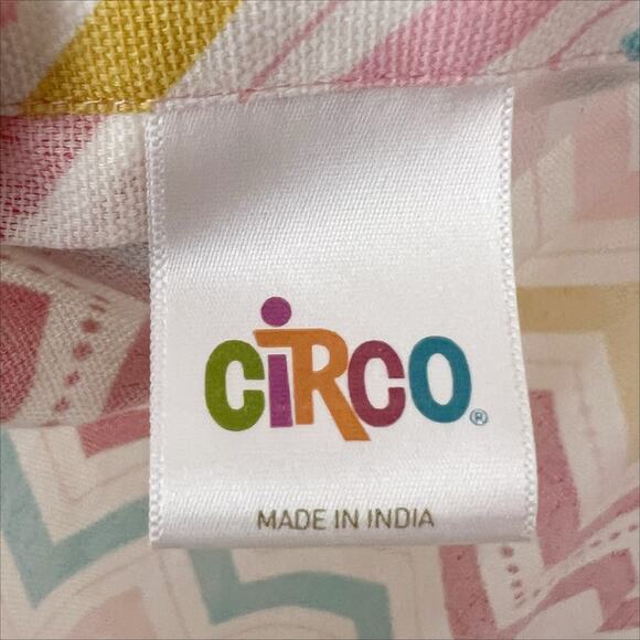 Circo Girls Kids Floral and Chevron Print Ruffle Kitchen Apron Pink - Picture 5 of 6